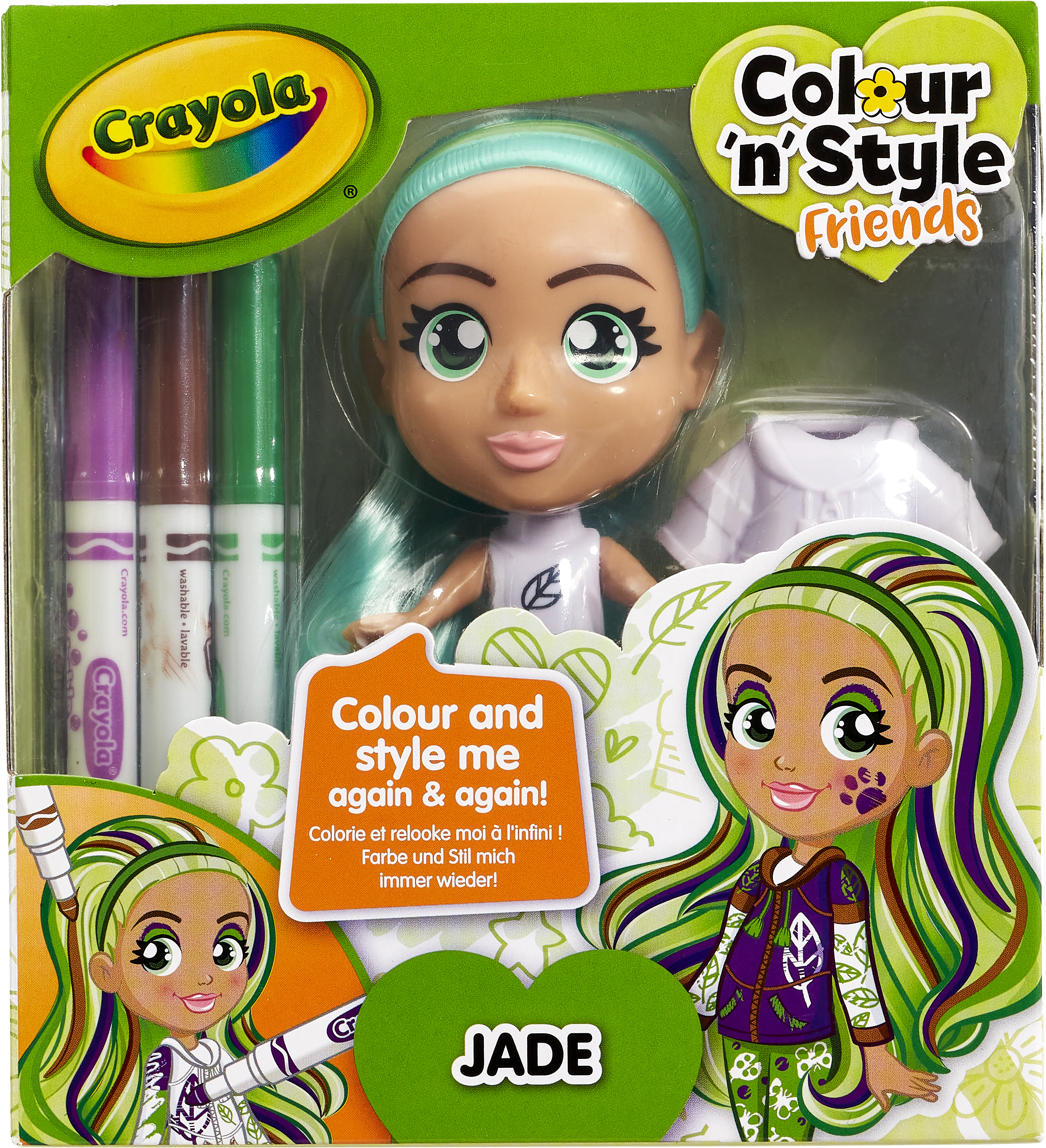 

Набор для творчества Crayola Colour n Style Стильные девчонки Джейд (918937.005) (8720077189379)