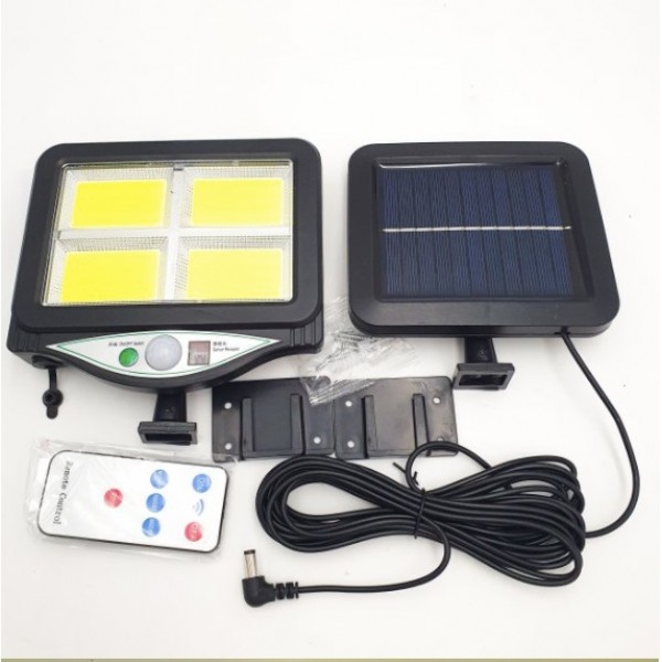 

Фонарь уличный на солнечной батарее Solar Light UKC BL BK-128-4COB Black