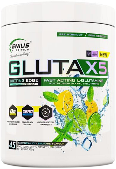 

Глютамин Genius Nutrition Gluta-X5 405 г Холодный лимонад (7357849743234)