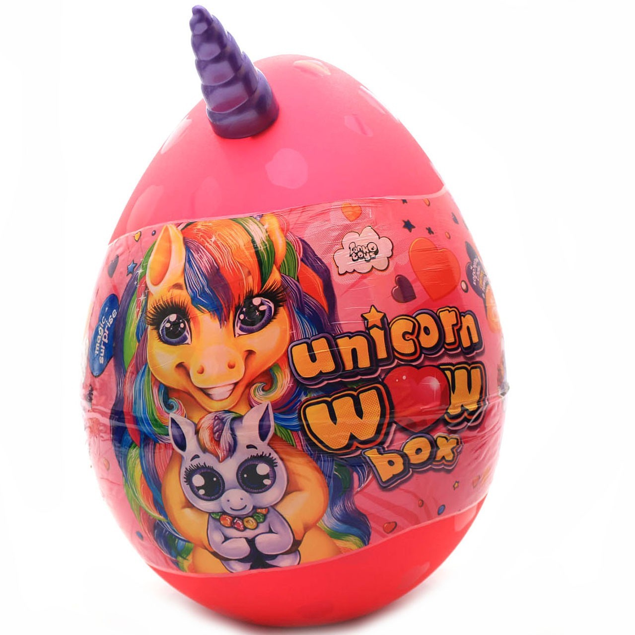 

Детский Игровой набор Данко тойс Unicorn WOW Box Яйцо единорога 35 см розовое