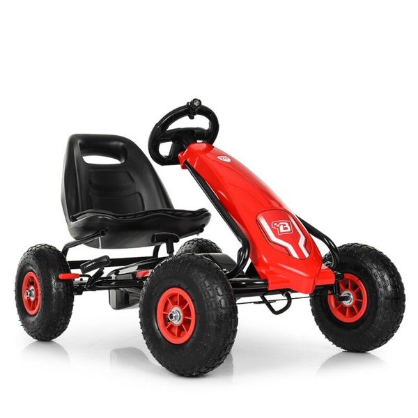 

Металлический педальный карт Bambi M3856AL-3 Красный