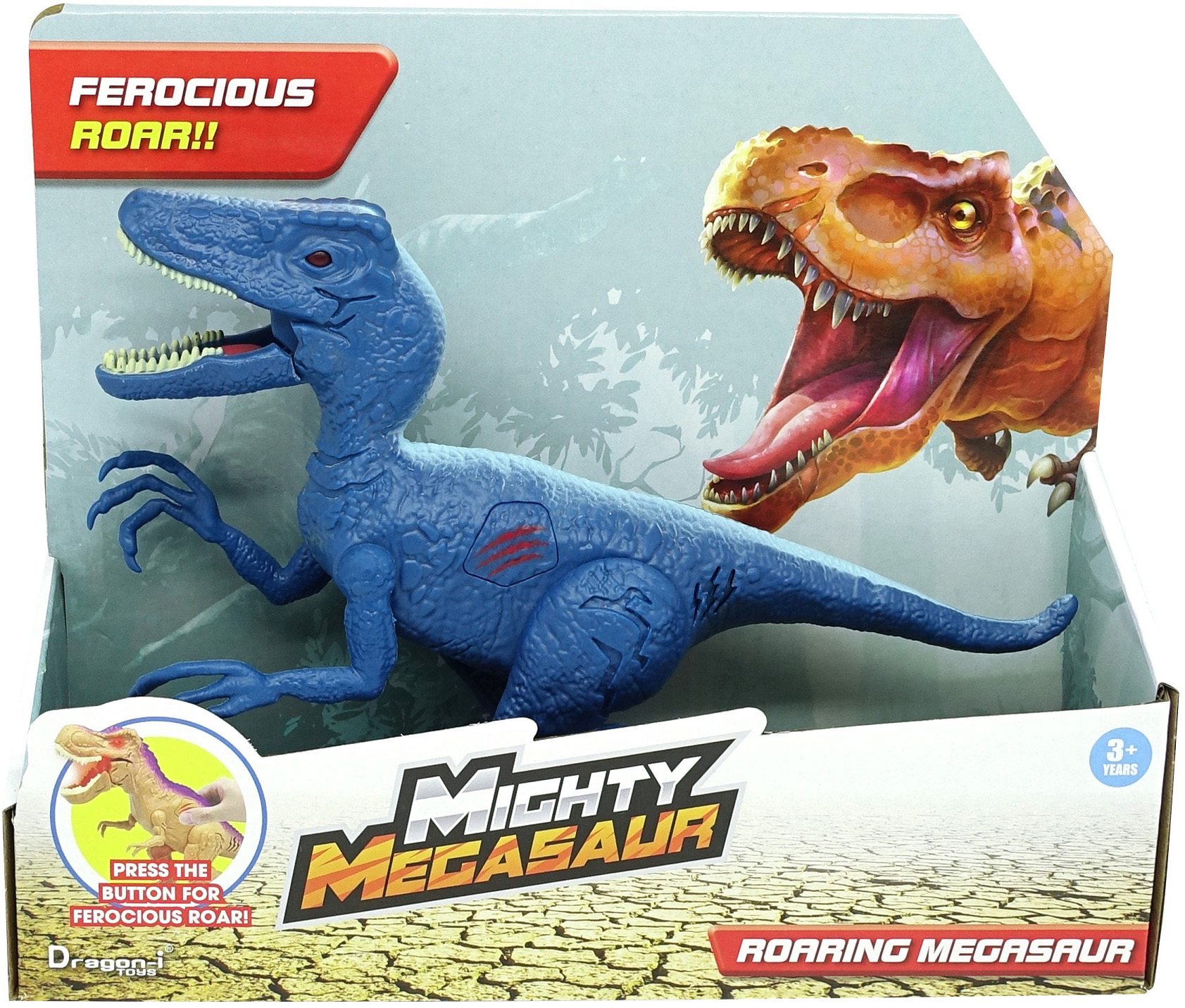 

Интерактивная игрушка Mighty Megasaur Могучий Мегазавр Raptor 22 см со звуком и светом (4894166169000-1)