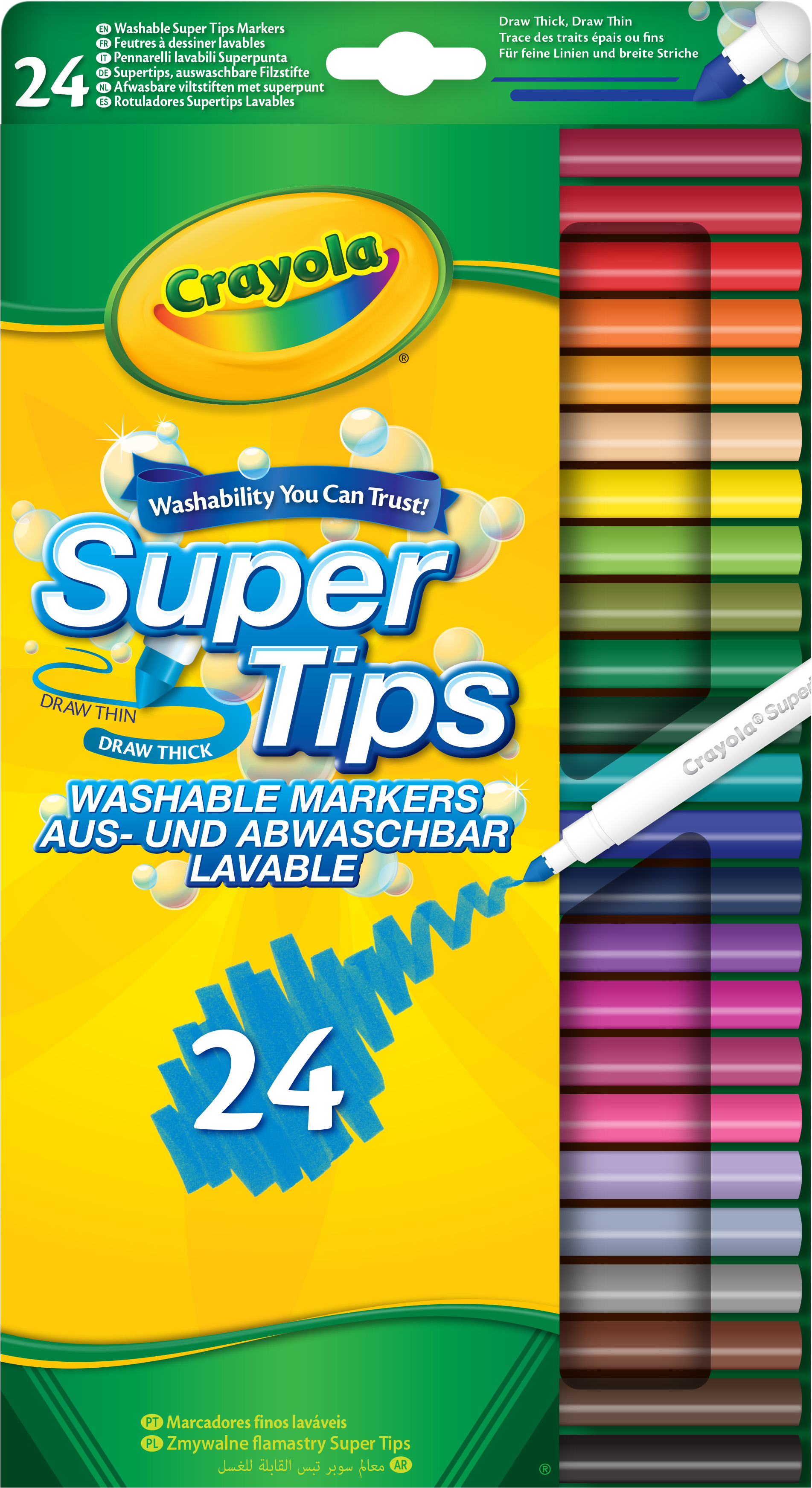 

Набор фломастеров Crayola washable 24 шт (256337.024) (0071662150570)