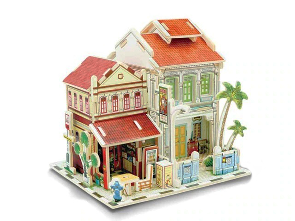 

Кукольный домик Diy 3D пазл Diy деревянный Двухэтажный дом (1006-379-11)