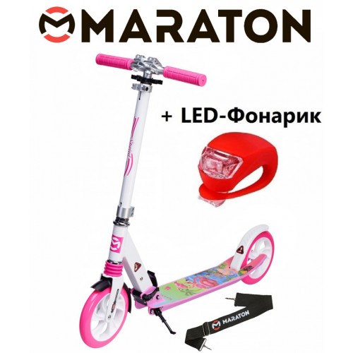 

Самокат Maraton Sprint рисунок + Led фонарик