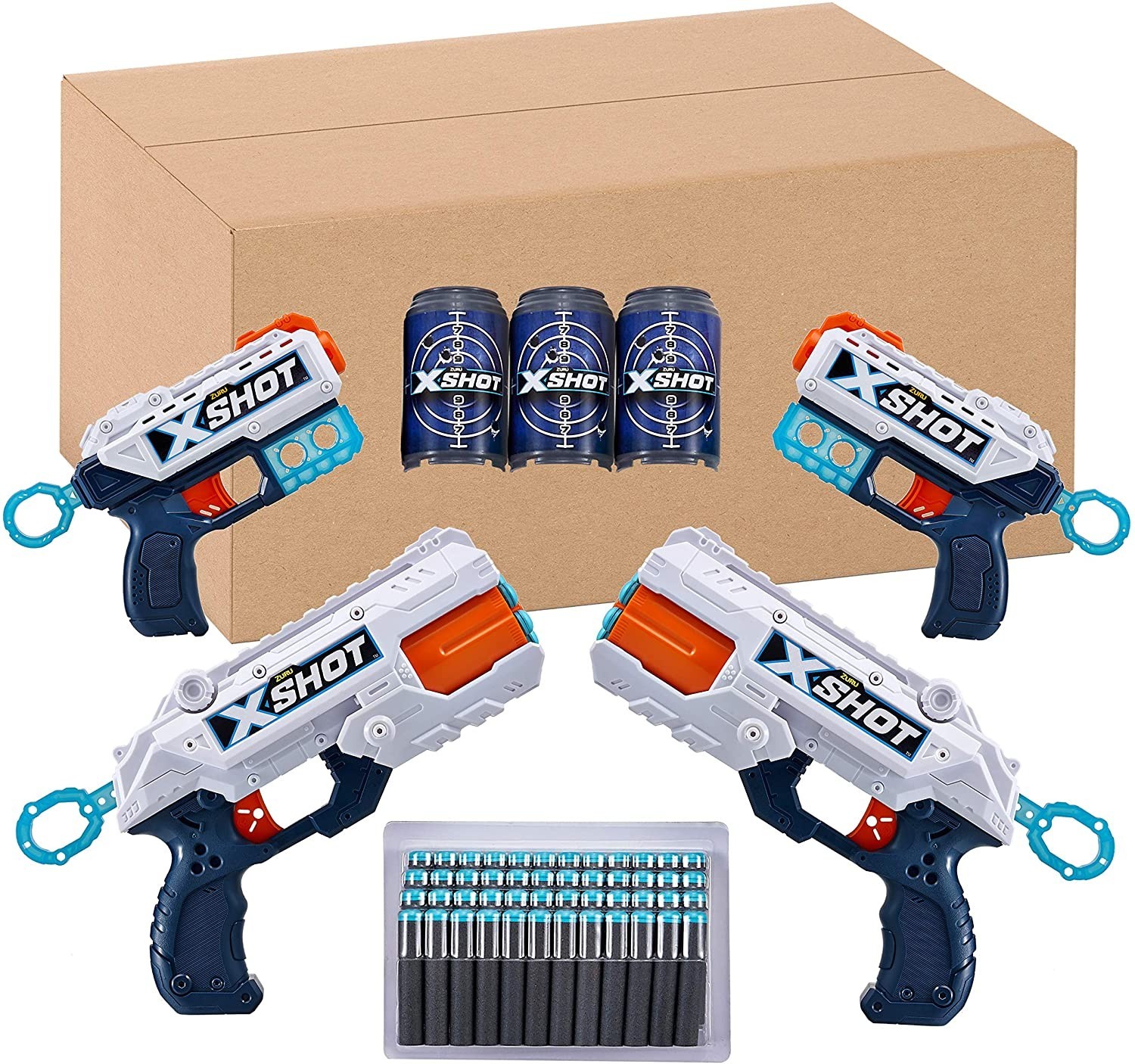 

Скорострельный бластер Zuru X-Shot 2 Reflex 6 & 2 Pulse (36354)