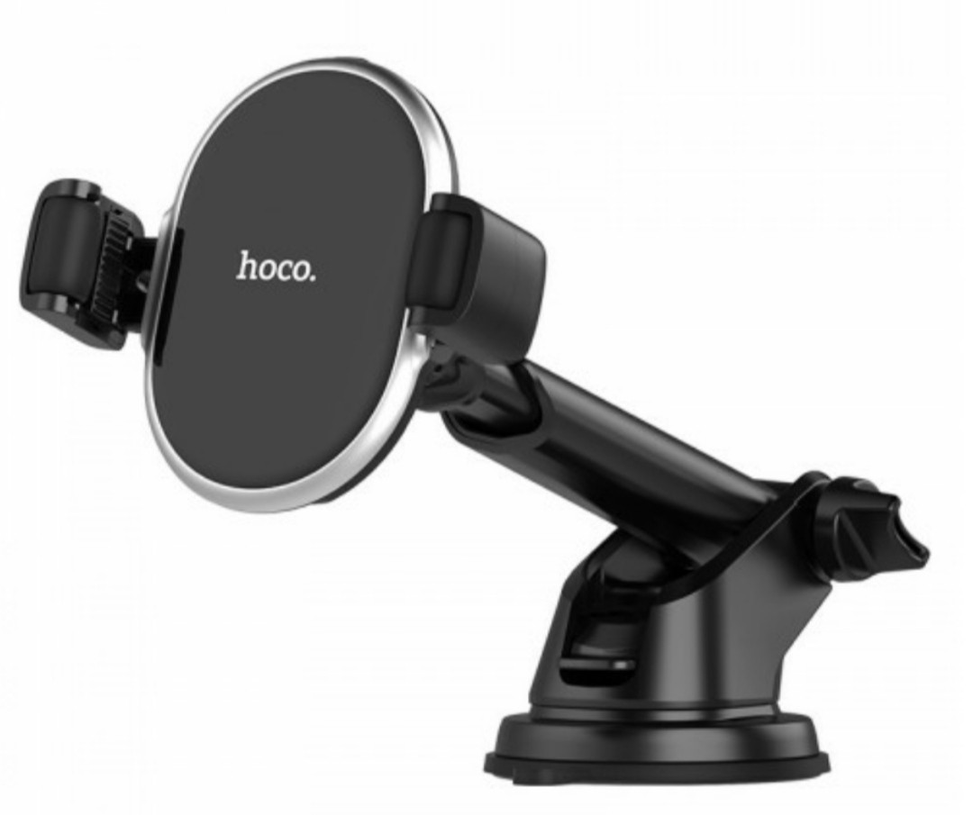 

Автодержатель для мобильного устройства holder Hoco S12 black с беспроводной зарядкой