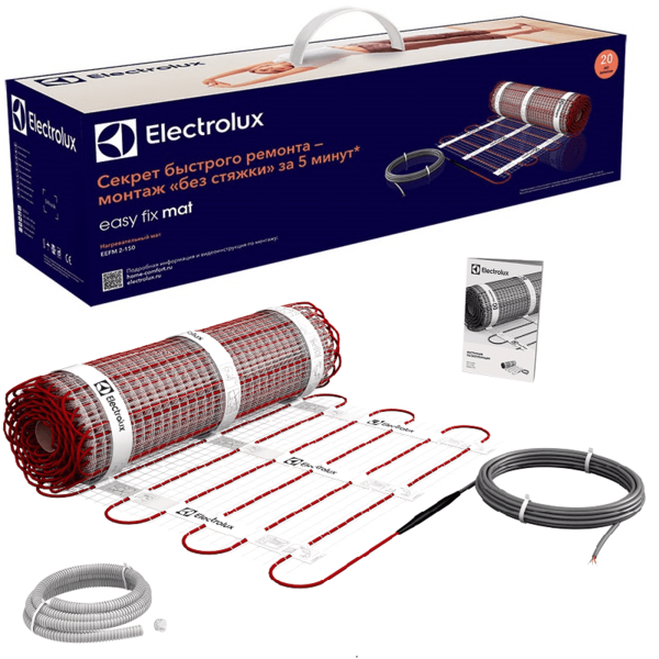 

Нагревательный мат Electrolux 150 Вт 16 м / 8.0 м² / 1200 Вт