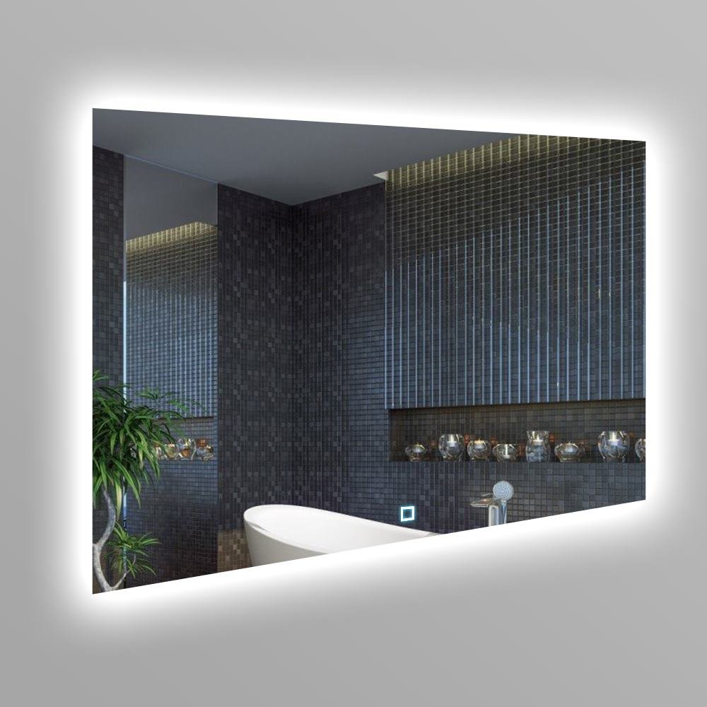 

Зеркало SmartWorld Vilena серия Smart с контурной LED подсветкой прямоугольное 110x90x3см. (Smart-Vilena-90x110)