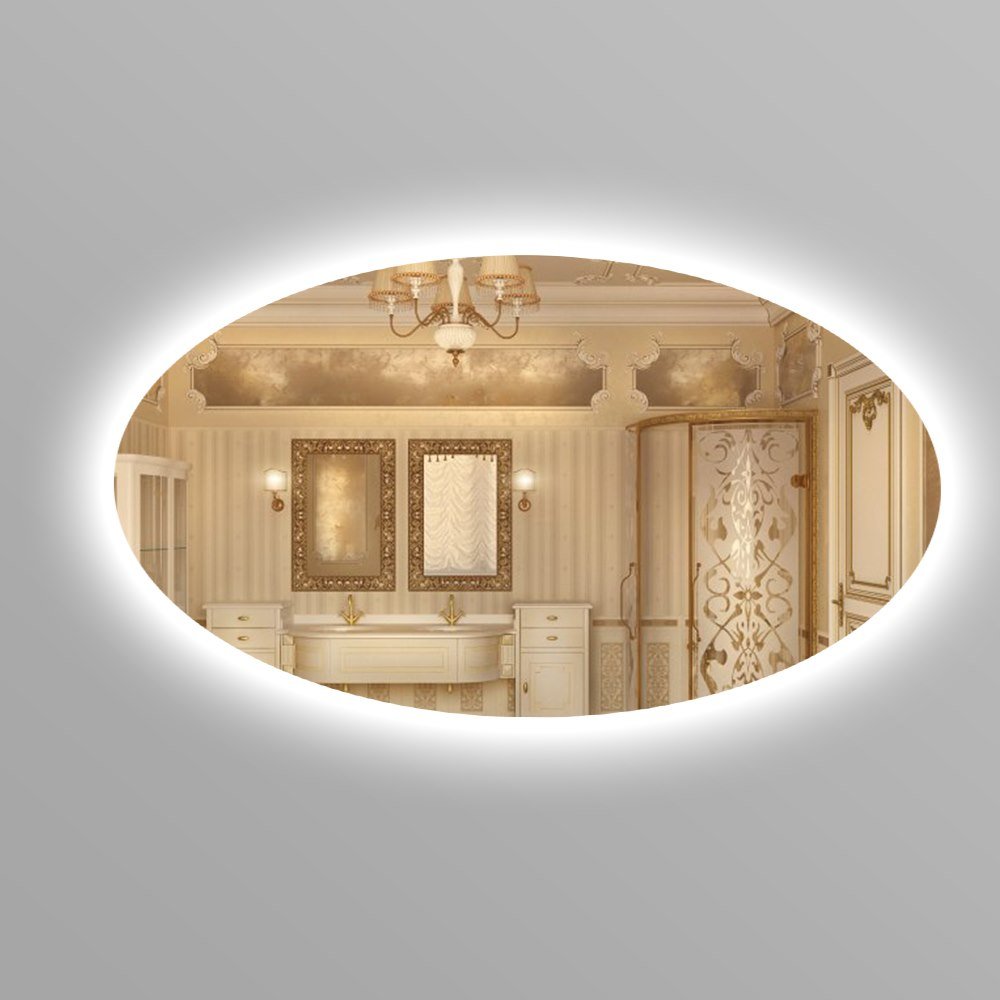 

Зеркало SmartWorld Viola серия Lite с подсветкой амбилайт овальное 100x60x3см. (Lite-Viola-d6-60x100x3)