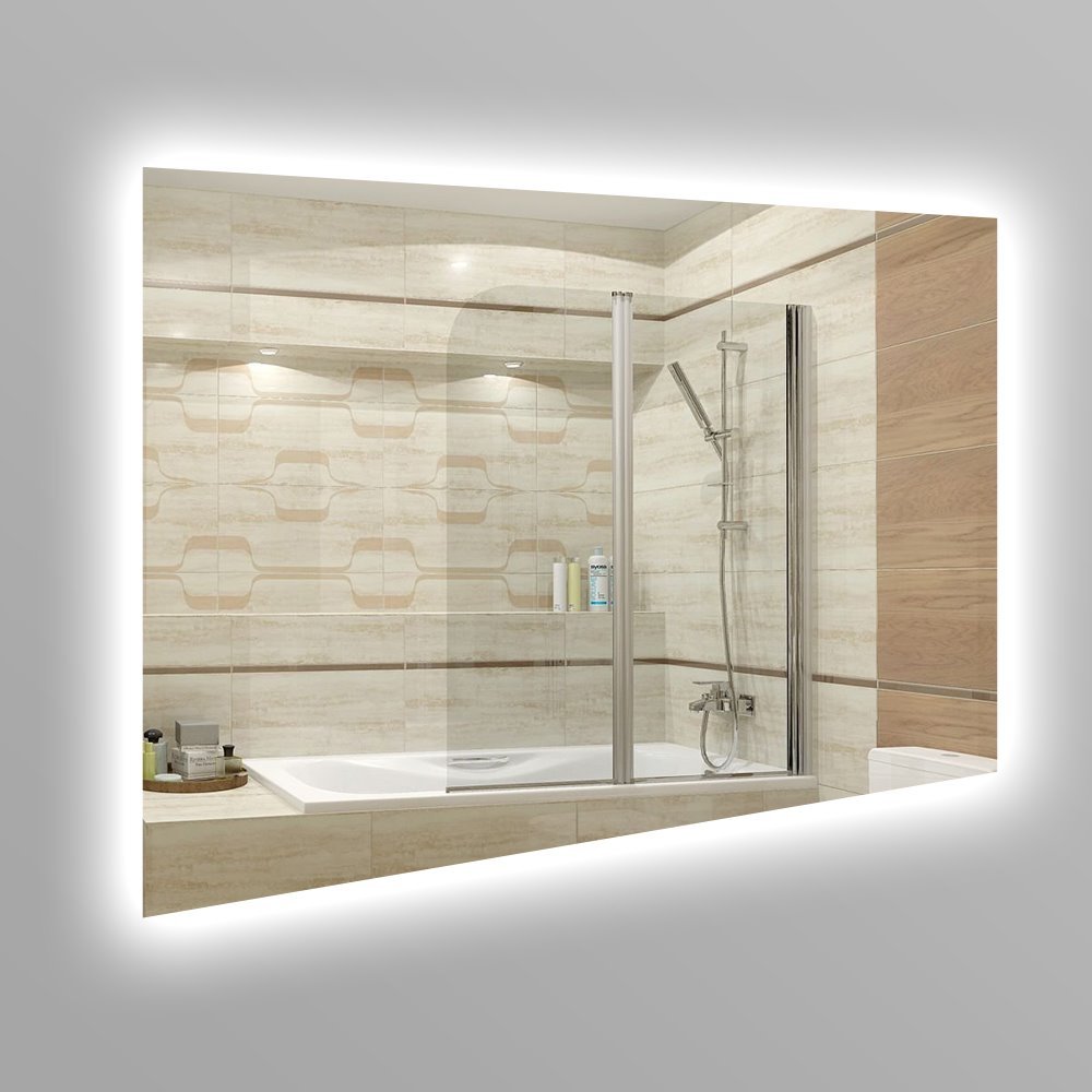 

Зеркало в ванную SmartWorld Lika серия Lite с контурной LED подсветкой прямоугольное 110x50x3см. (Lite-Lika-50x110)