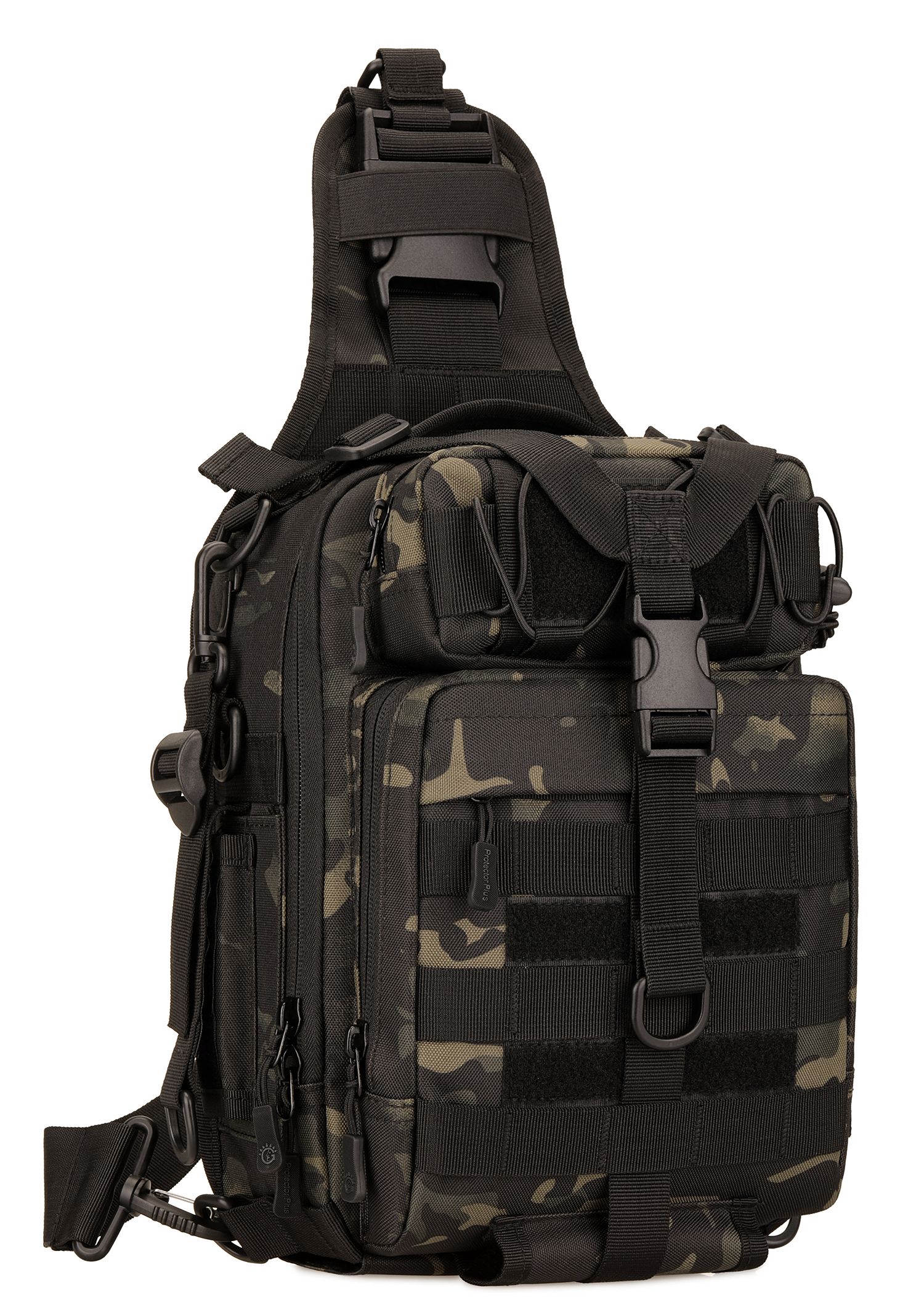 

Сумка наплечная тактическая, однолямочный рюкзак Protector Plus X224 night multicam