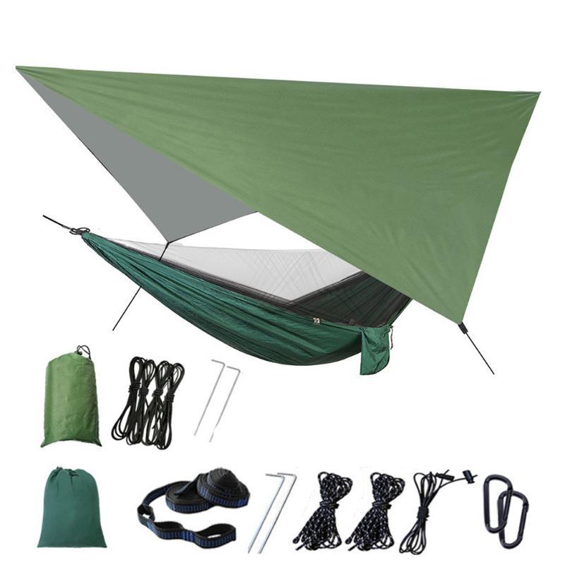 

Гамак с москитной сеткой и тентом V3. Зеленый + олива (new_120180)