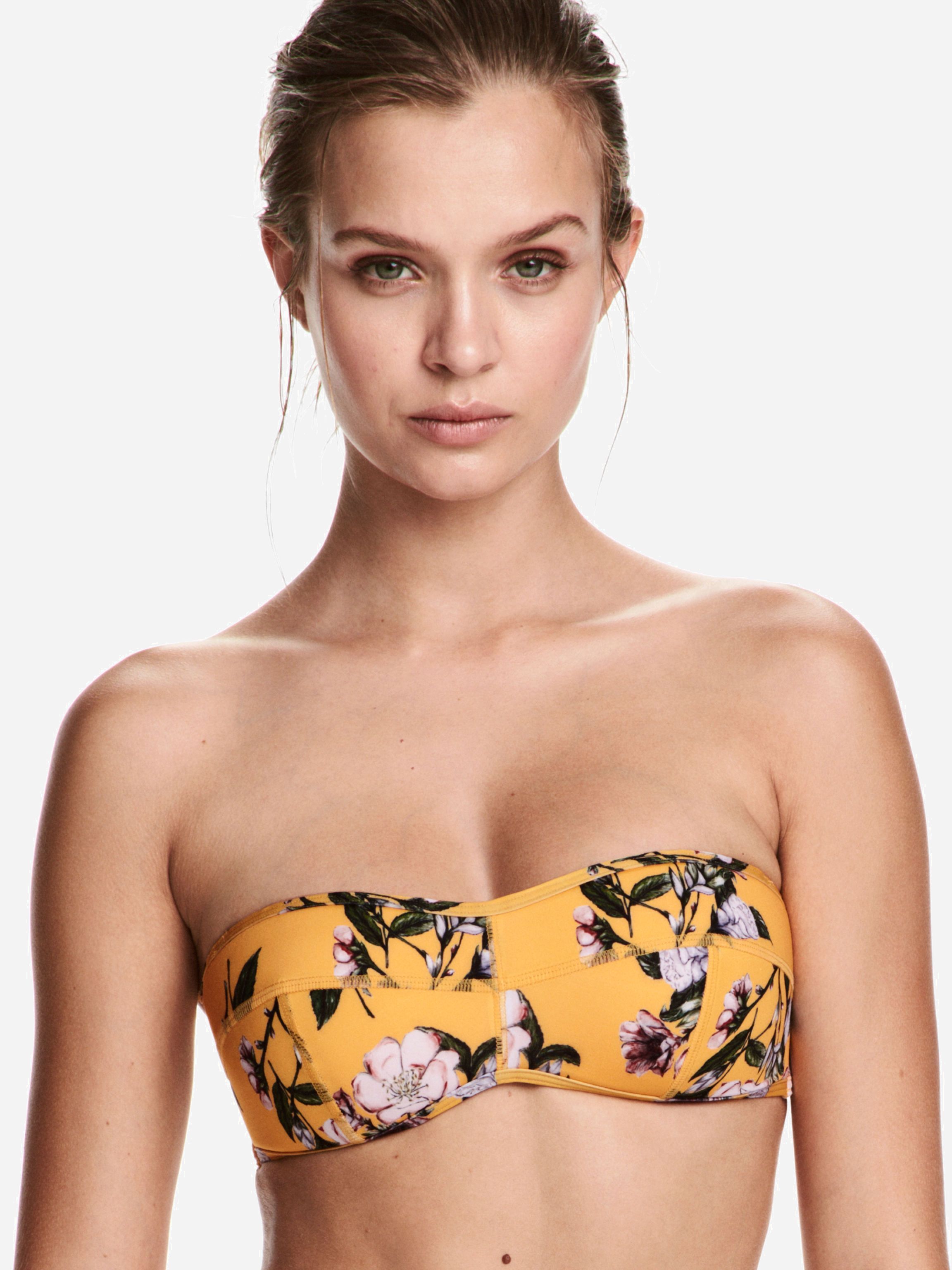 

Верхняя часть купальника H&M 4788085 32 Желтая в цветы