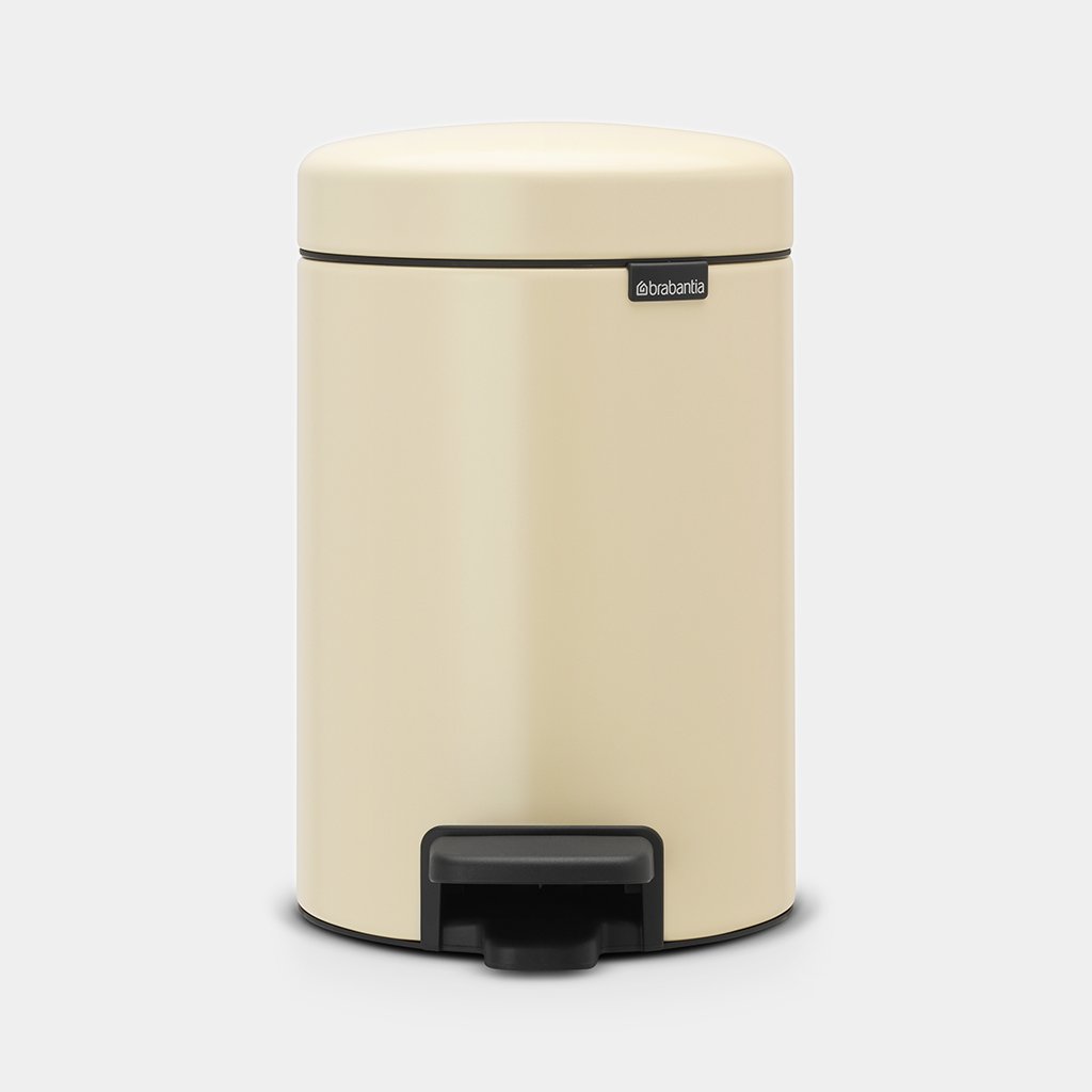

Мусорный бак с педалью 3л Миндальный Brabantia 113000