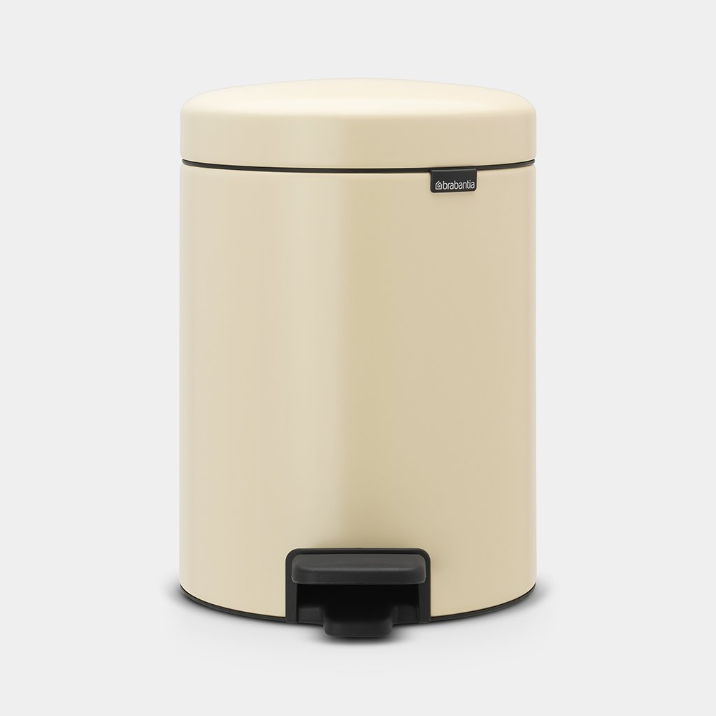 

Мусорный бак с педалью 5л Миндальный Brabantia 112423