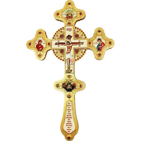 

Крест напрестольный латунный позолоченный с принтом Фамильные Драгоценности арт. 2.7.1214лп
