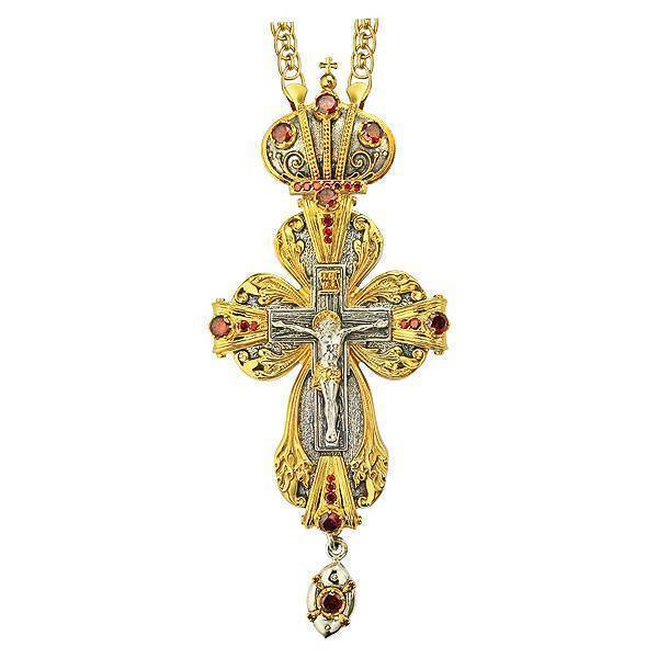 

Крест для священника серебряный Фамильные Драгоценности арт. 2.10.0109п^29п