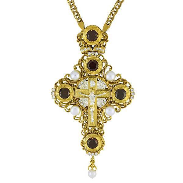 

Крест для священнослужителя серебряный с цепью Фамильные Драгоценности арт. 2.10.0053^1п