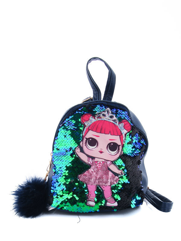 

Рюкзаки детские деми для девочки Prime 00-00013028 Синий р.20x20x10