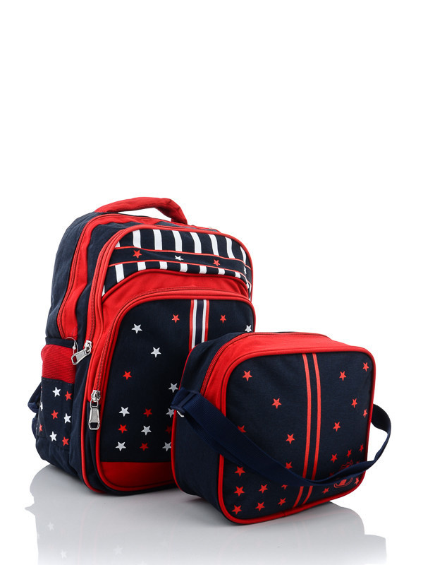 

Рюкзаки детские деми для девочки Prime 00-00013020 Синий р.39x30x17