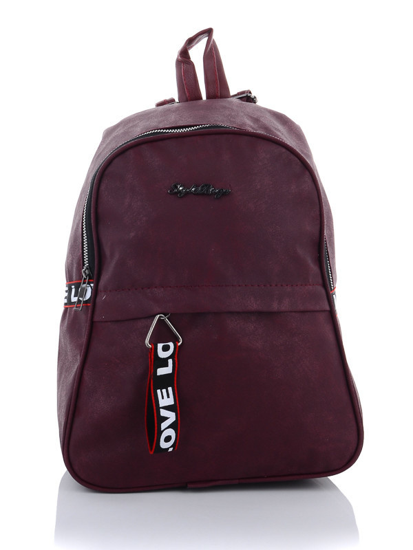 

Рюкзаки женские деми Prime 00-00012750 Бордовый р.35x25x11