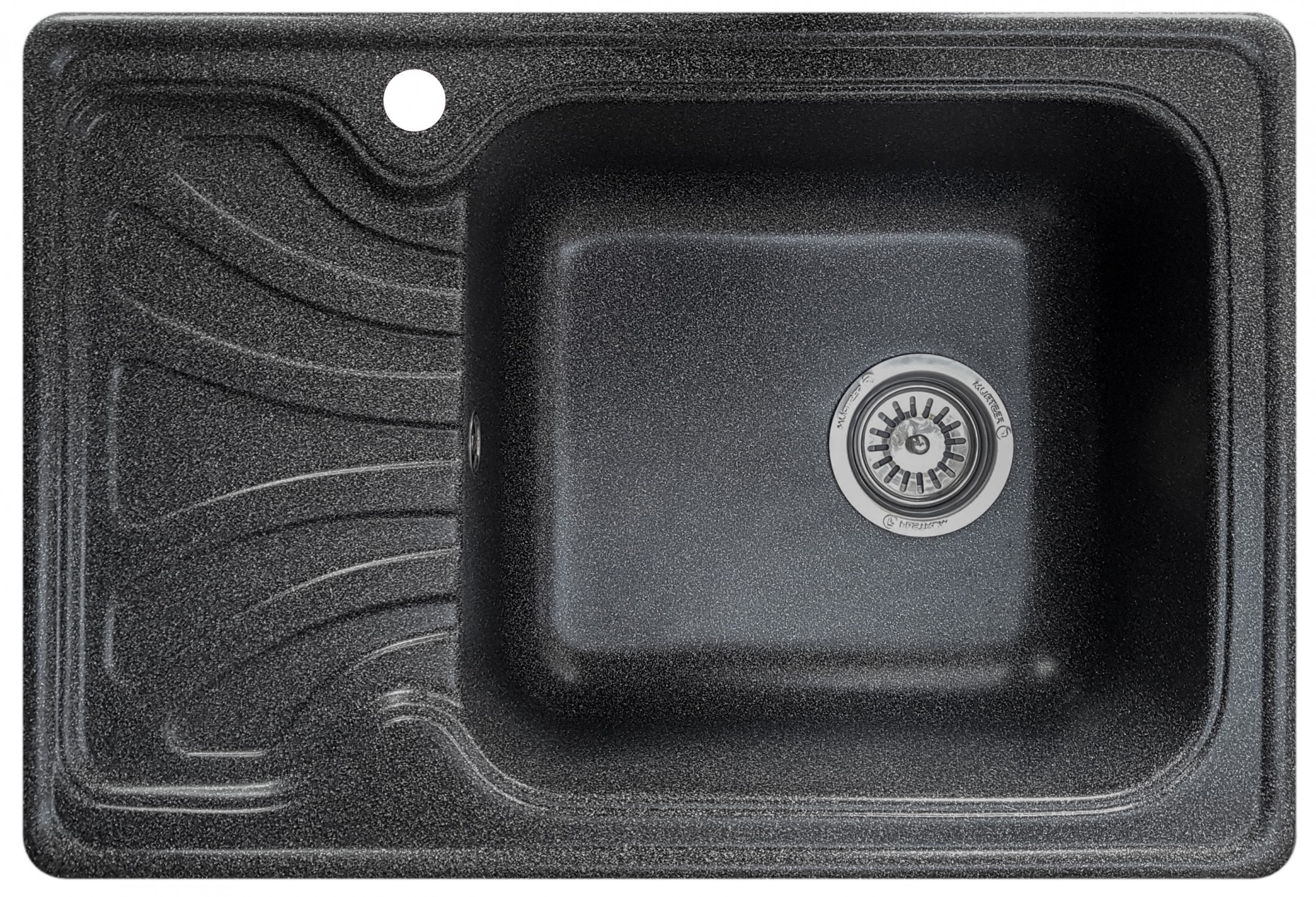 

Гранитная кухонная мойка Kva-kva K10L 640х440x195мм Графит