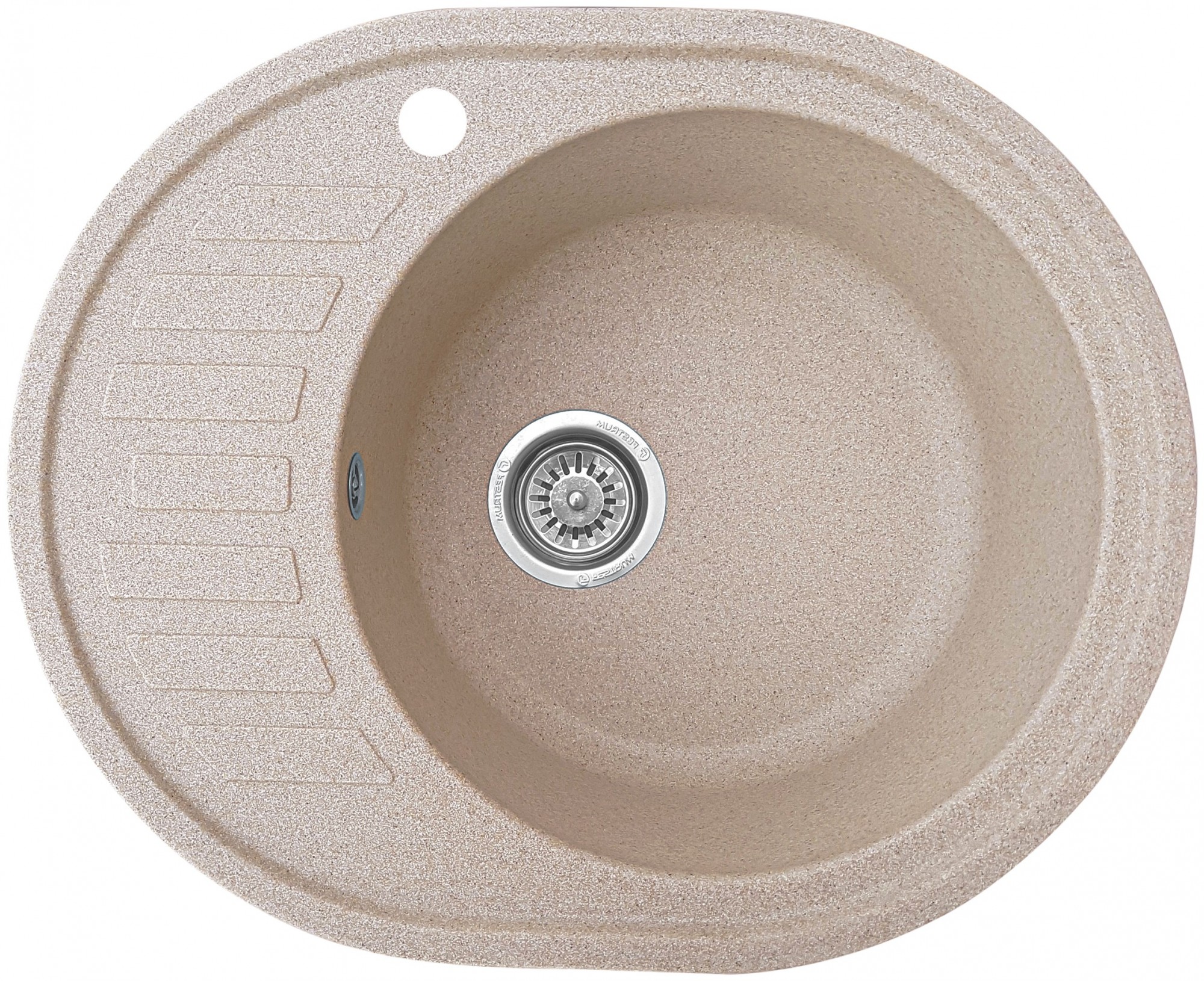 

Гранитная кухонная мойка Everest 23L 620x500x210мм Бежевая