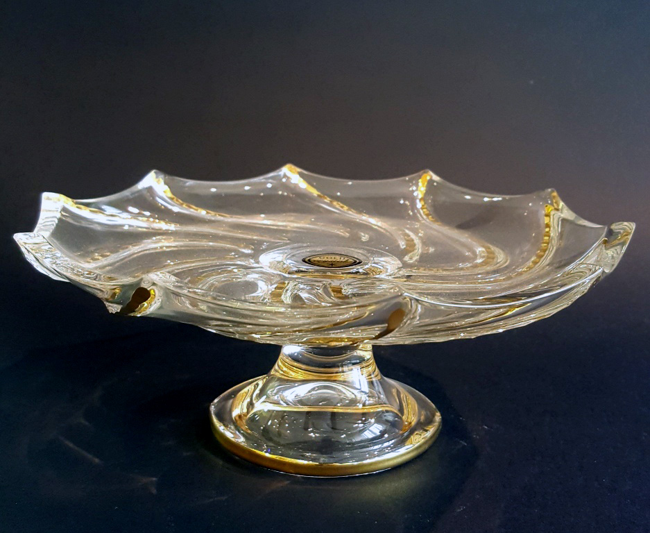 

Тортовница на ножке Gold Crystal Surf 32G16 22см 6KE01/N/32G16/220