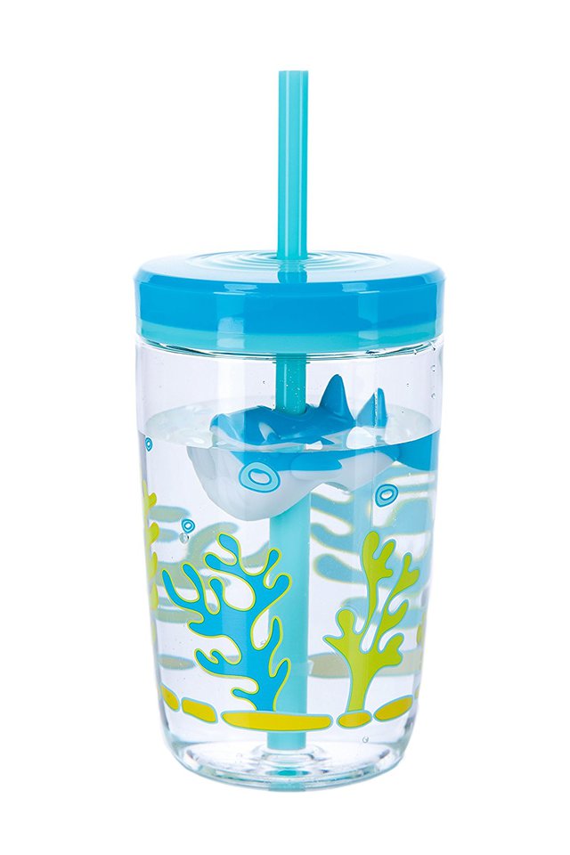 

Стакан детский с трубочкой Contigo Floating straw tumbler Акула 470мл 2014446/2095005