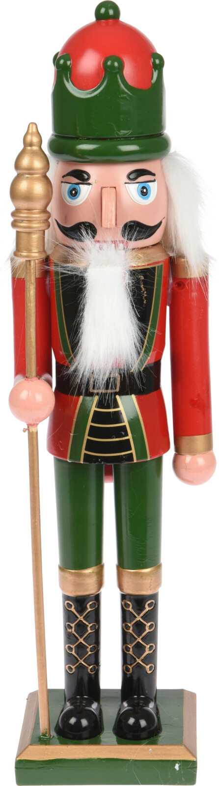 

Декоративная фигура Щелкунчик Christmas Decoration 120x90x380 мм (ASK000710_корона крано-зеленая)