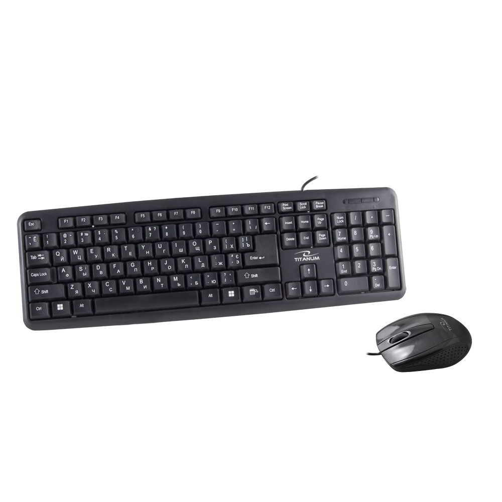 

Комплект (клавиатура, мышь) Esperanza TK110 Black USB