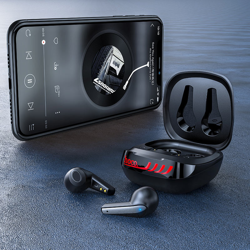 

Bluetooth-наушники HOCO ES43 с кейсом, черные
