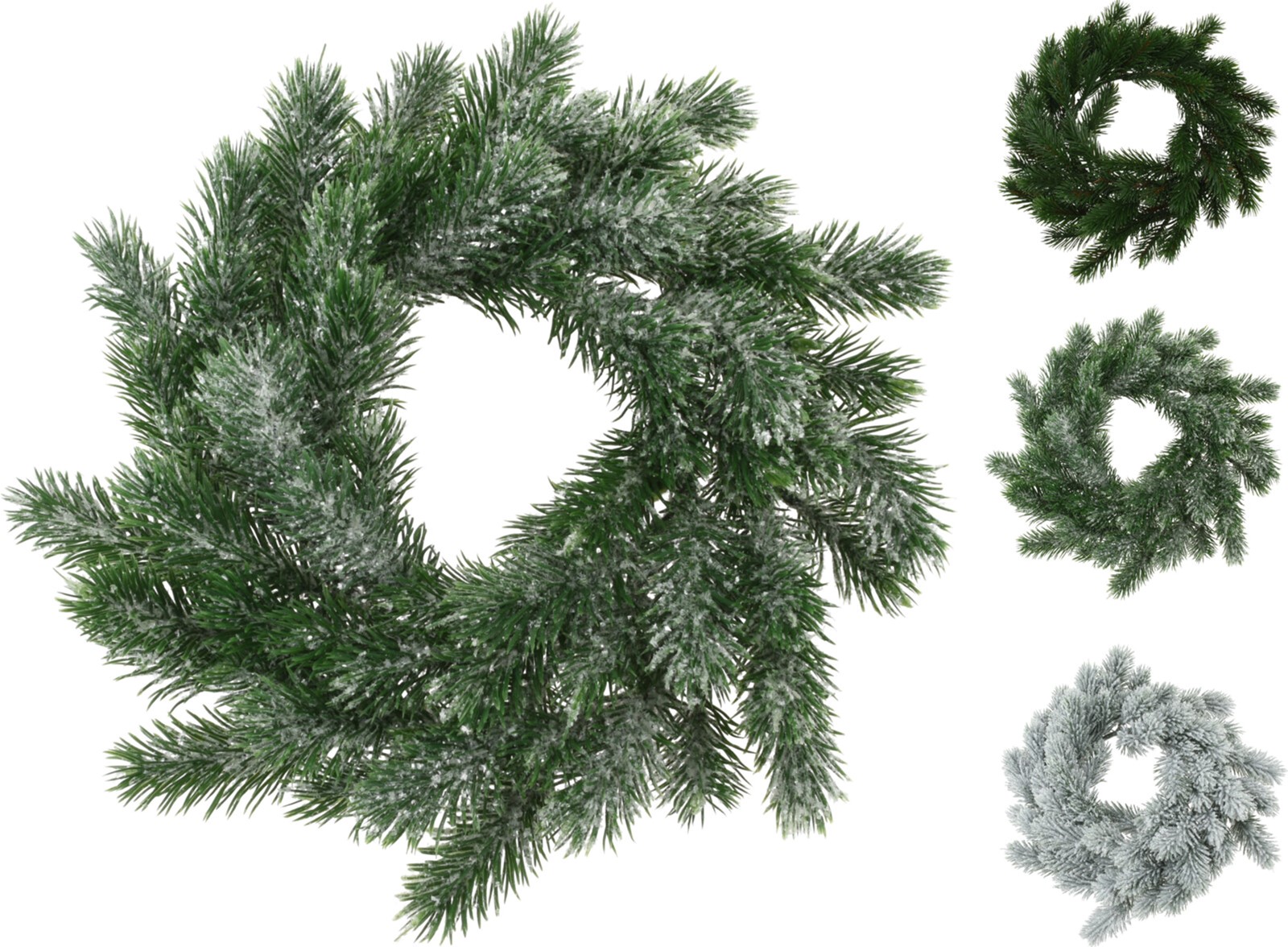 

Венок новогодний Christmas Decoration 30 х 30 х 8 см Зеленый (317991680_белый)