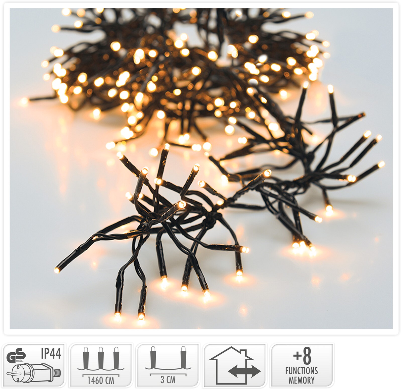 

Гирлянда Christmas Decoration 2016 LED ламп теплый белый цвет 17.6 м (AX9502260)