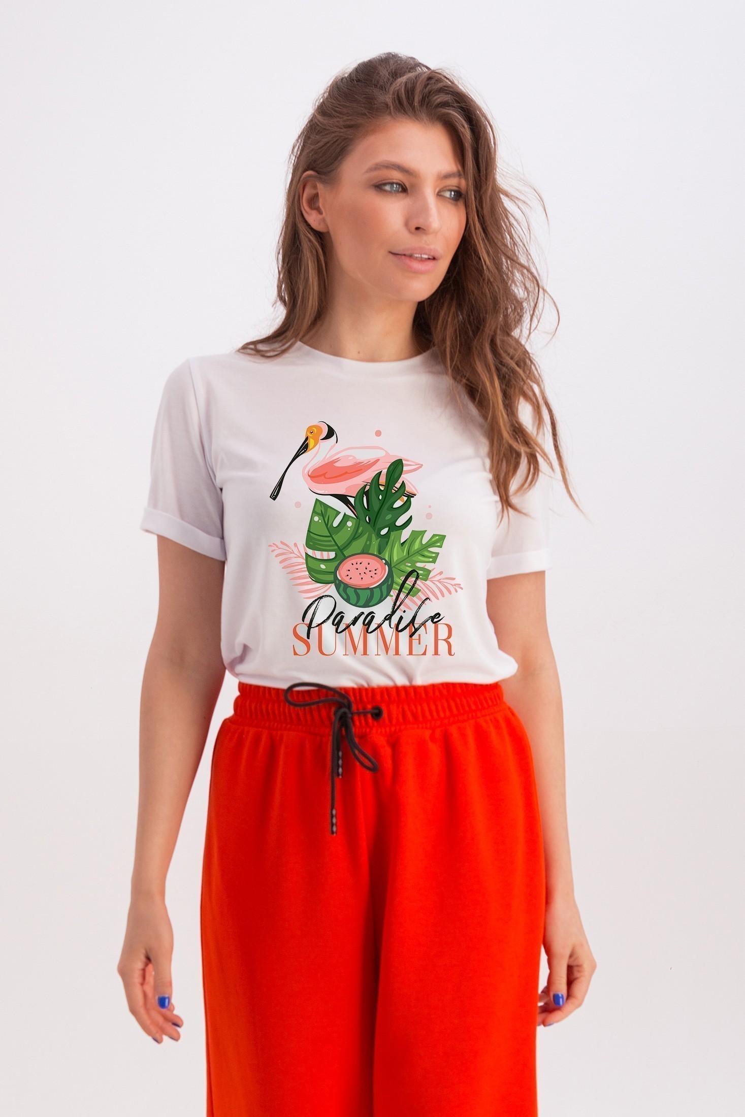 

Футболка Эрин белый фламинго summer Emass ( FB2738309ES) 46 р.