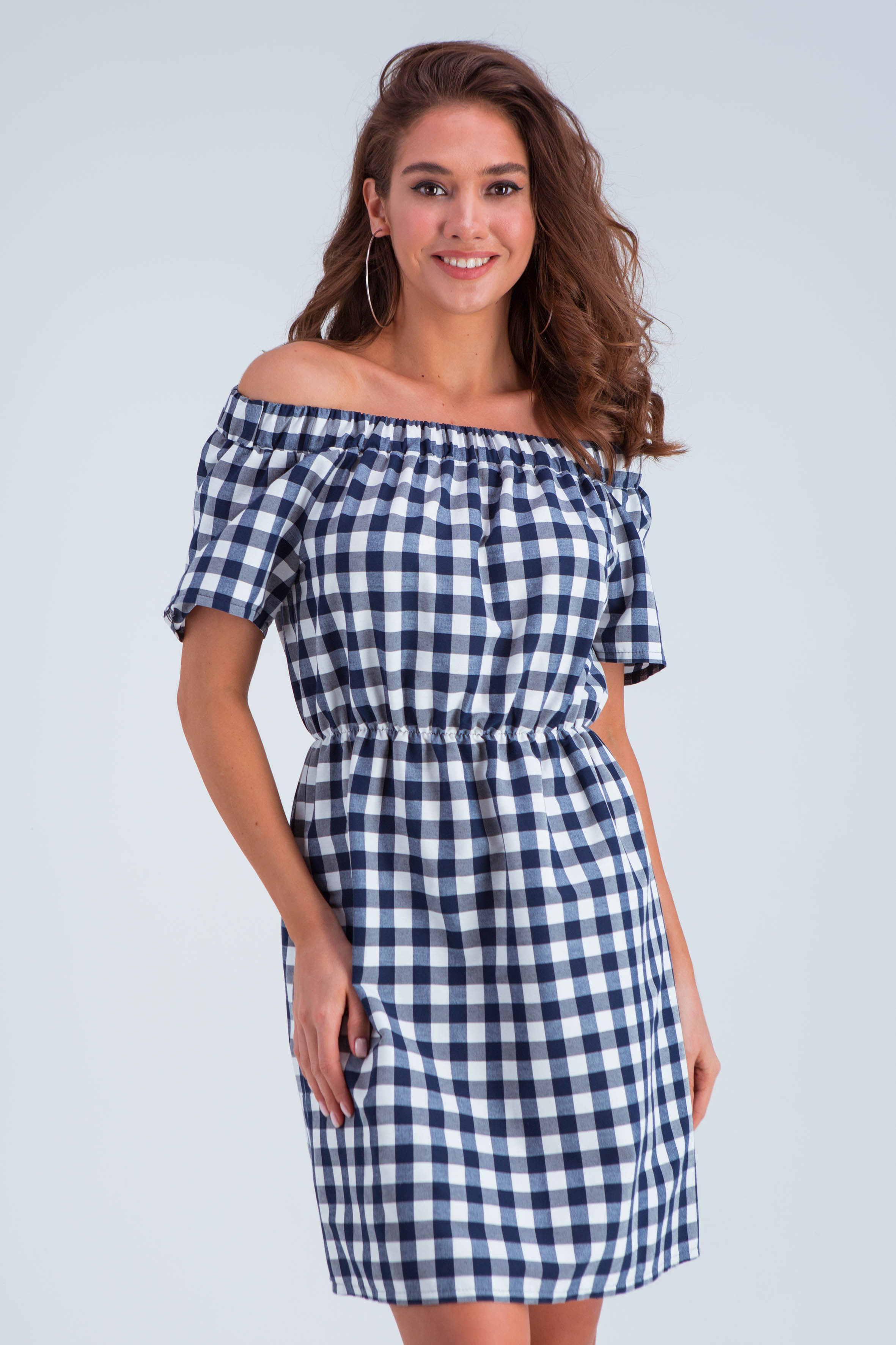 

Платье Палома клетка сине-белая Emass ( FB2341172ES) 48 р.