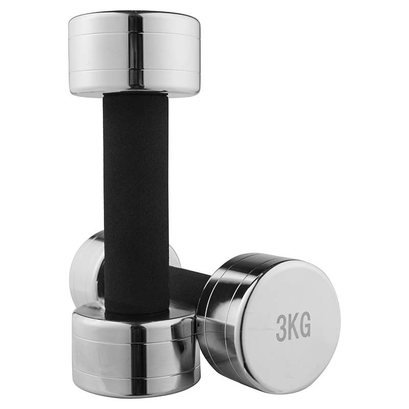 

Гантель хромированная CrossGym 1х3 кг, код: 80019A-3-WS
