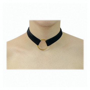 

Чокер бархатный с металлическим кругом Halloween 17-460BLK (NAT05832)