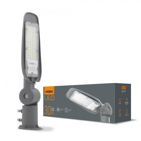 

LED фонарь уличный VIDEX (поворотный) 30W 5000K 220V Серый (VL-SLE14-305)