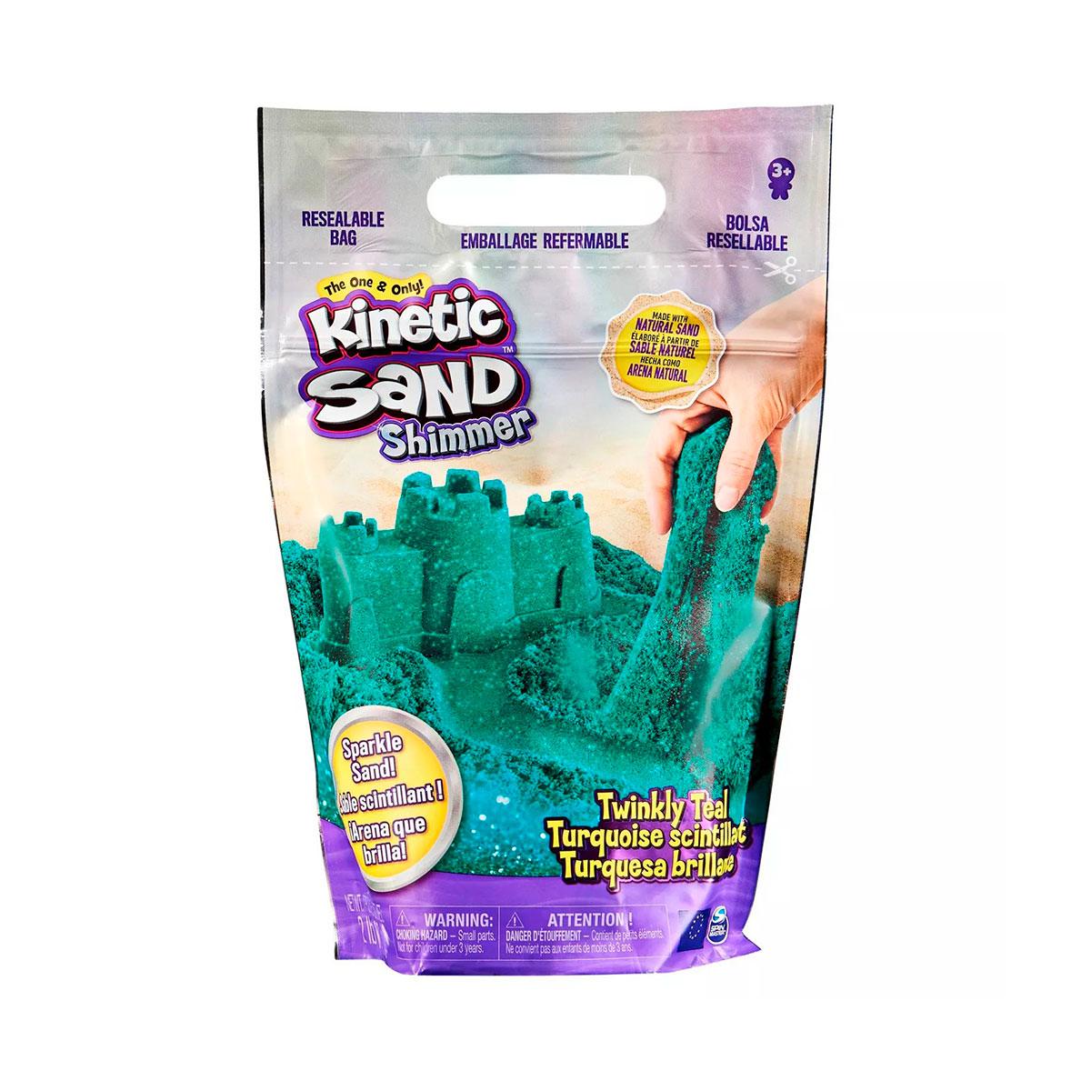 

Песок для детского творчества - Kinetic Sand Бирюзовый блеск Kinetic Sand 71489T