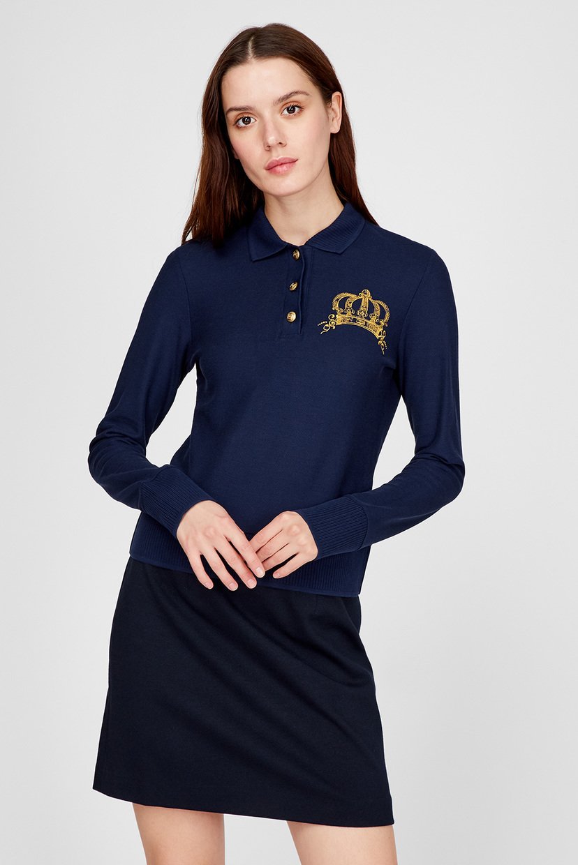 

Женское темно-синее поло CROWN EMBROIDERY POLO PIQUE Gant  4201513, Женское темно-синее поло CROWN EMBROIDERY POLO PIQUE Gant M 4201513