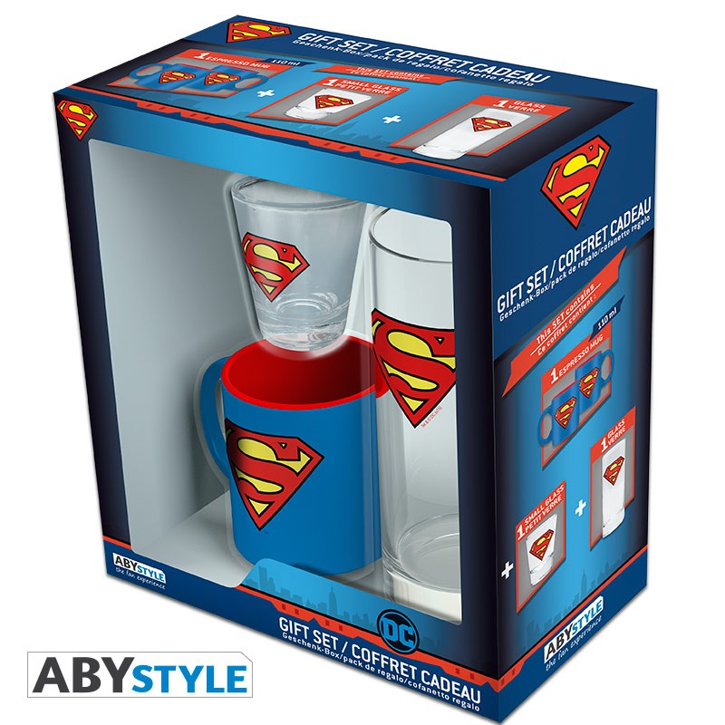 

Подарочный набор ABYstyle DC COMICS Superman (стакан, рюмка, мини чашка) (ABYPCK129)