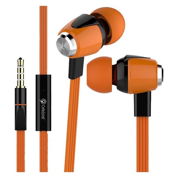 

Вакуумные наушники для телефона Celebrat S30 Orange (S100225)