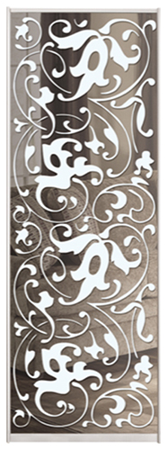 

Дверь (раздвижная система ) пескоструй гроздья на зеркале серебро рисунок 61 к шкафу-купе 50 x 225 см