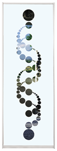 

Дверь (раздвижная система ) пескоструй спираль на матовом зеркале рисунок 59 к шкафу-купе 85 x 220 см