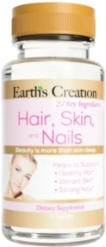 

Витаминно-минеральный комплекс Earths Creation Hair, Skin & Nails 60 таблеток (608786005051)