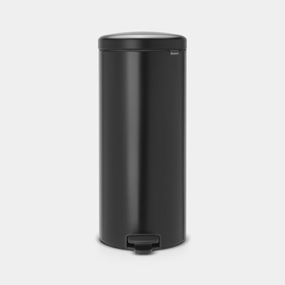 

Мусорный бак Brabantia Pedal Bin черный матовый 30л 114540