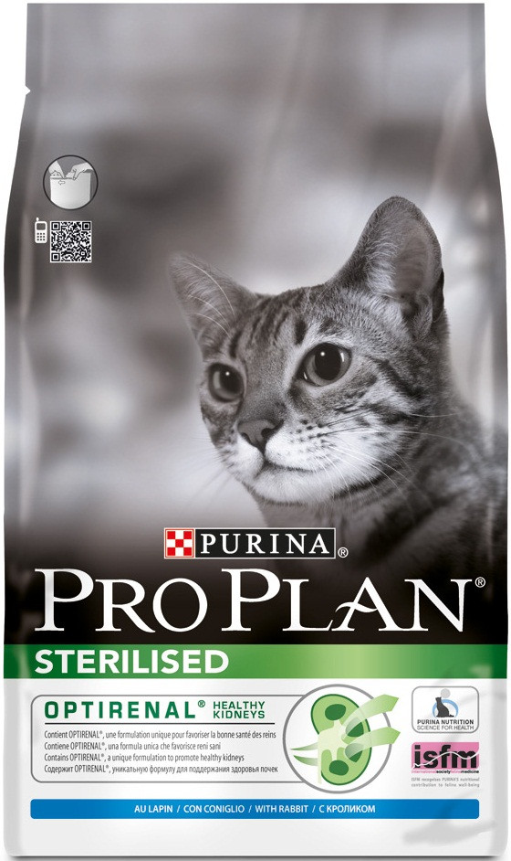 

Сухой корм для кошек PRO PLAN Sterilised с кроликом и рисом 10кг