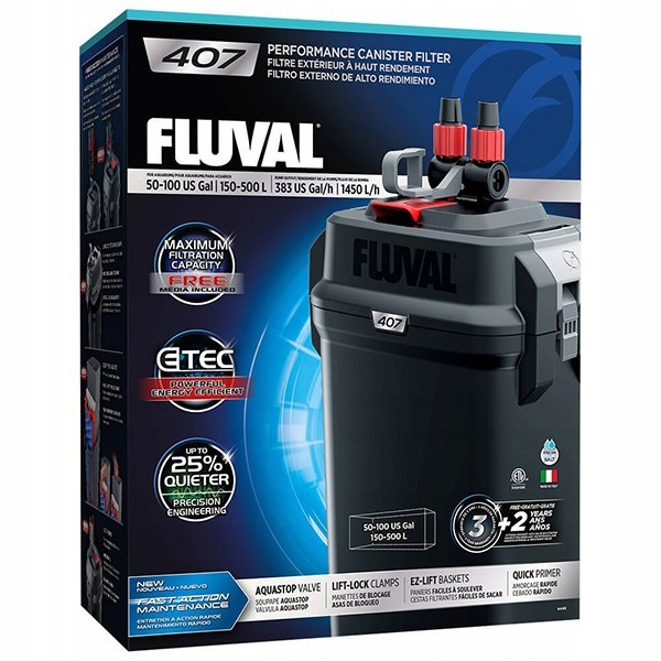 

Внешний фильтр Hagen Fluval 407 для аквариума до 500 литров